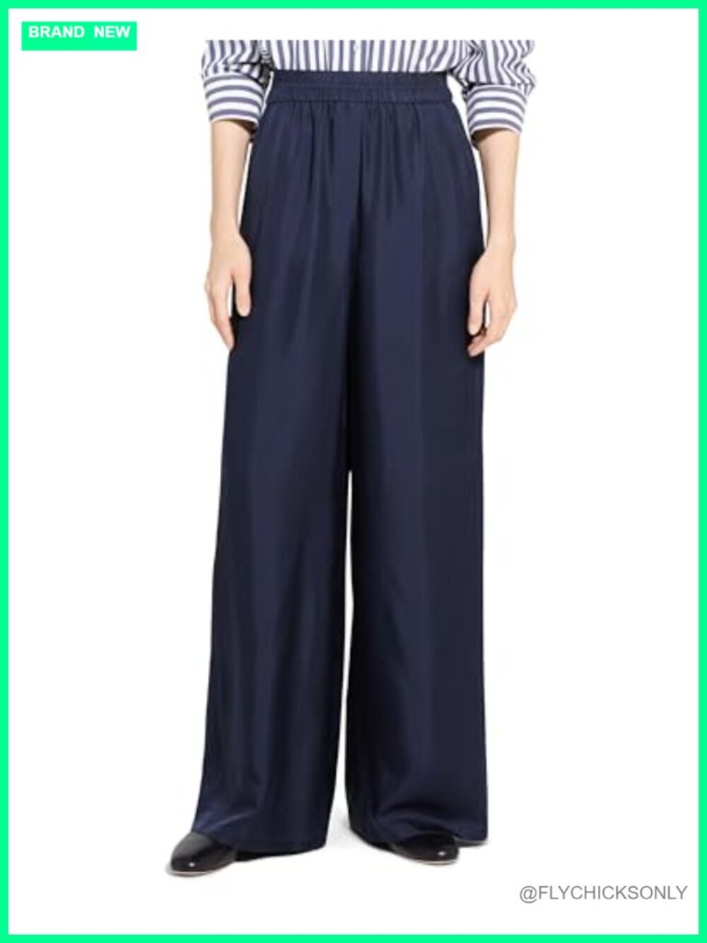Silk Twill Track Pants High Rise Pull On Active Joggers